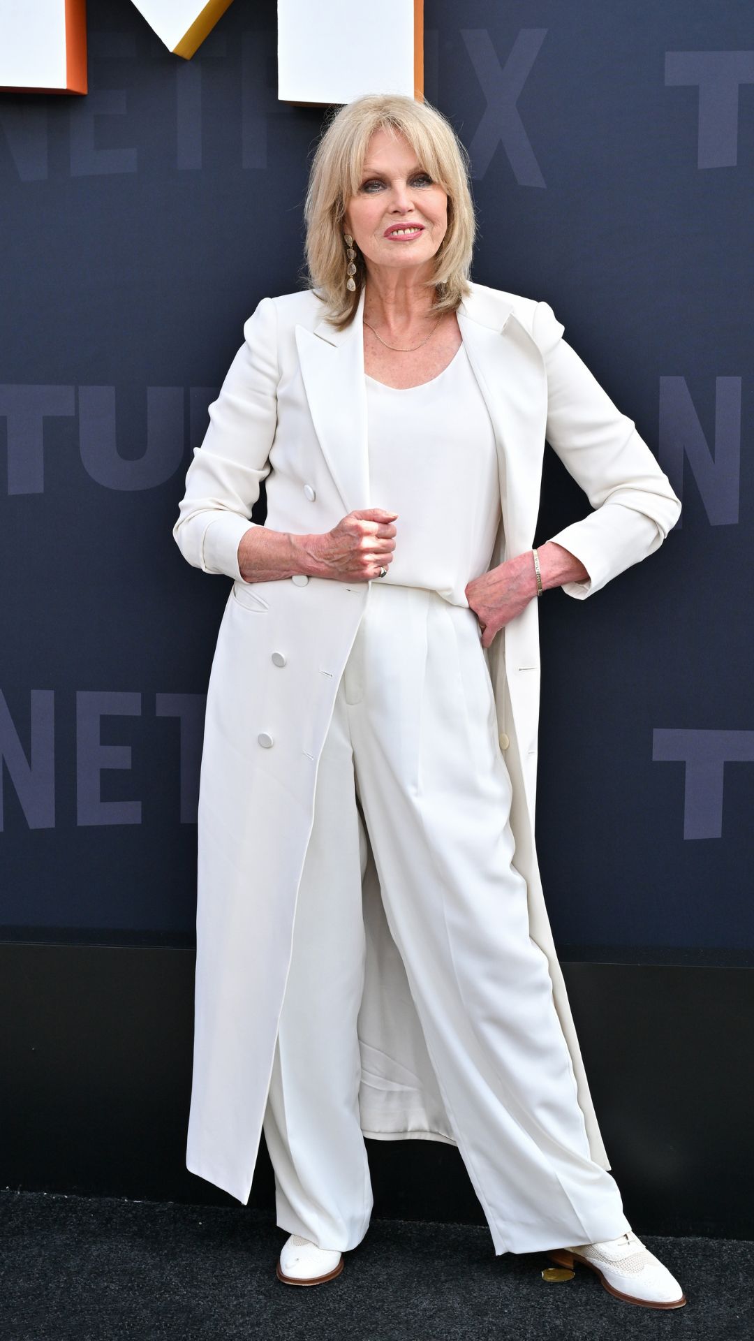 Joanna Lumley attends "Netflix TUDUM 2025: The Live Event" at the Kia Forum in Inglewood, California, on May 31, 2025