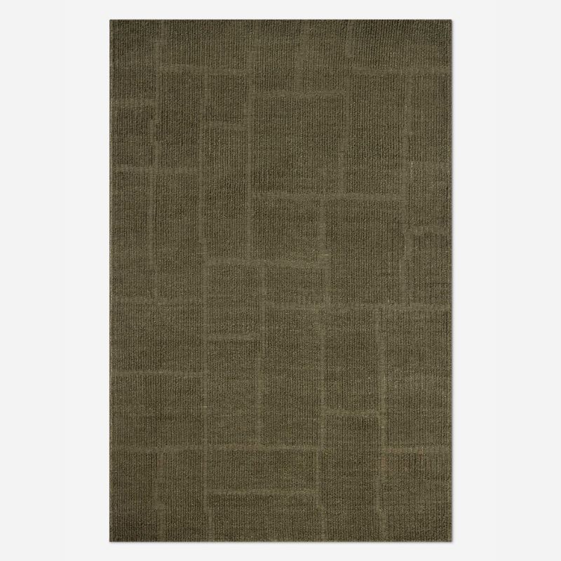 dark green rug