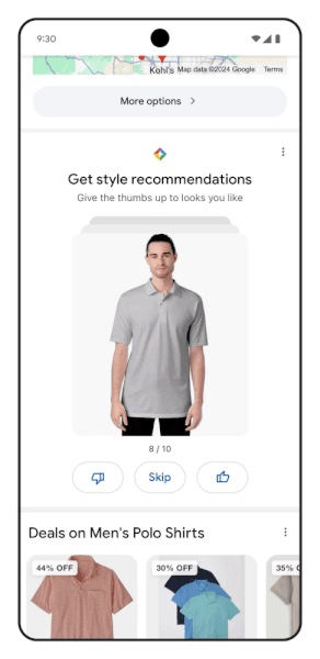 Google Shopping Style Pick tool