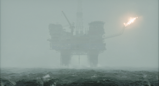 Still Wakes The Deep review; horror scenes on an oil rig