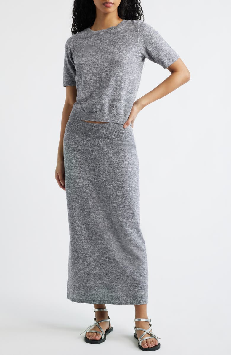 Isabella Cotton &amp;amp; Linen Knit Sweater &amp;amp; Maxi Skirt Set
