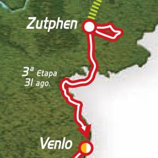 2009 Vuelta a España stage 3 map