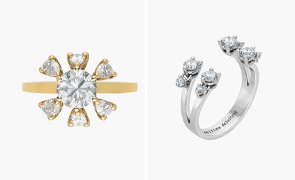 Diamond engagement rings by Delfina Delettrez