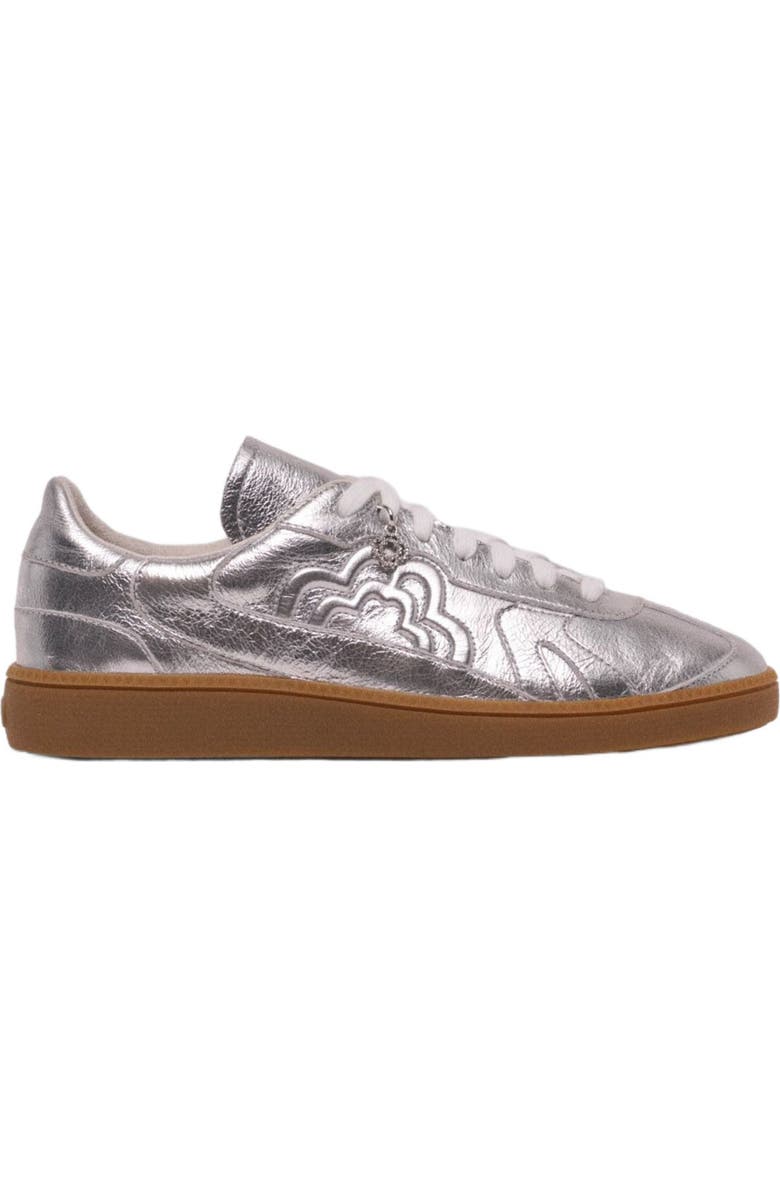 Metallic Leather Trainers