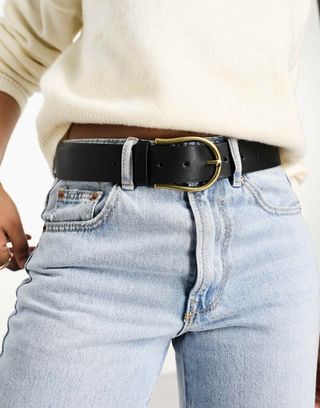 Asos Design Half Moon Waist and Hip Jeans Belt