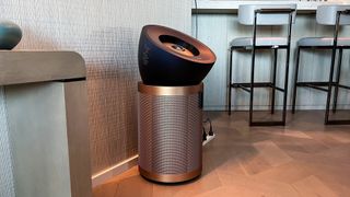 Dyson Purifier Big+Quiet Formaldehyde standing by a wall