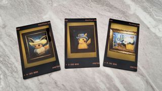 My collection of Instax prints captured at the Pokemon exhibit