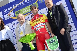 Baptiste Planckaert with the sprint prize