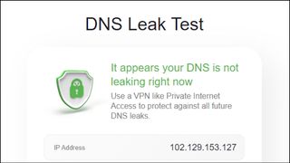 Private Internet Access DNS Leak Test