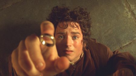 Elijah Wood as Frodo Baggins in The Lord of the Rings: The Fellowship of the Ring