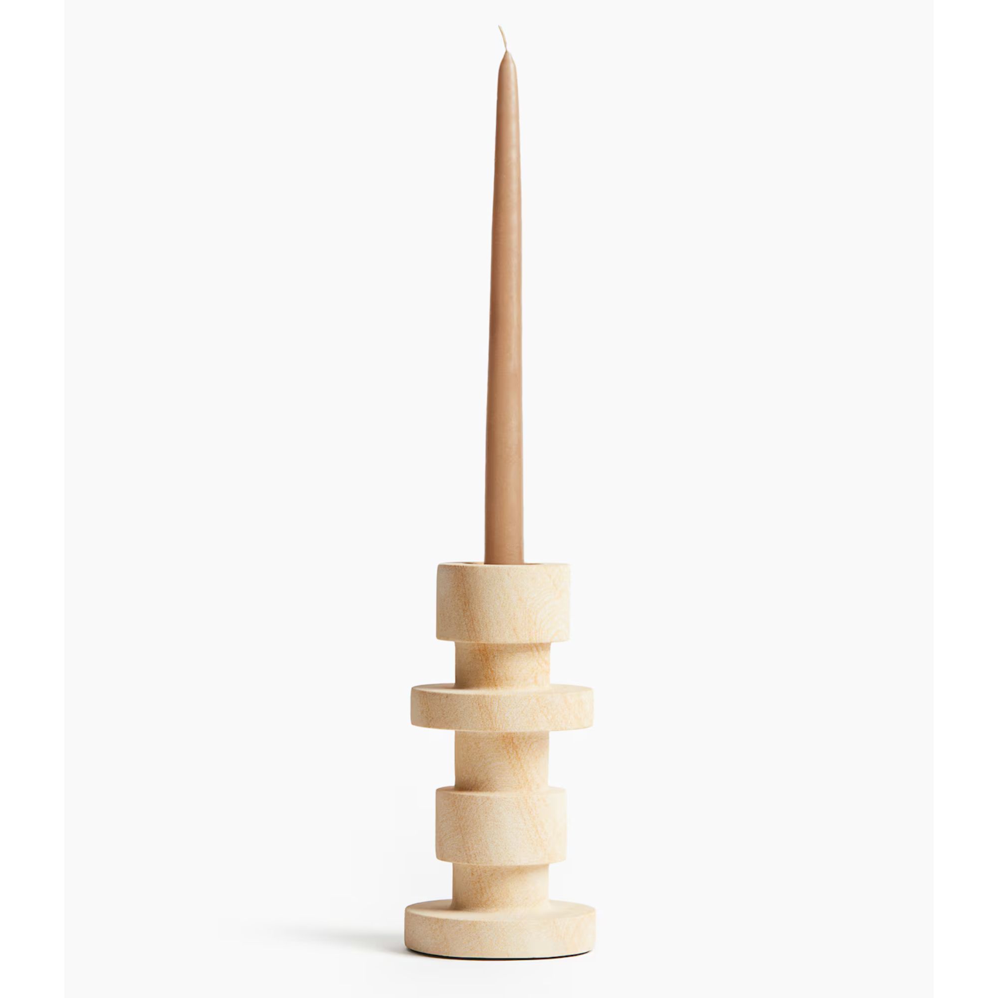 Tall stone candle holder 