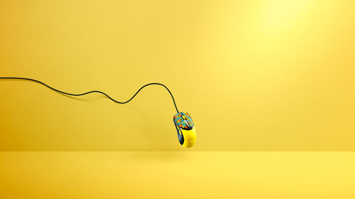 Render of the Razer x Pok&eacute;mon Collection of PC gaming accessories.