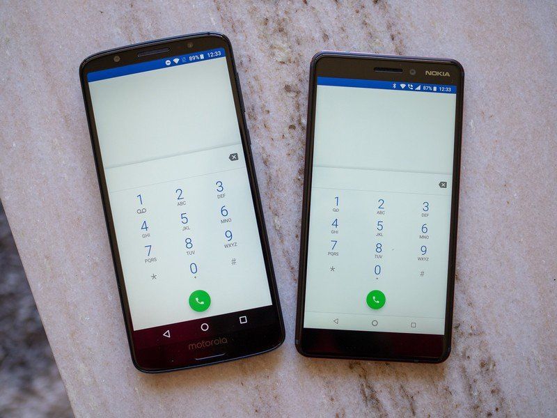 Nokia 6.1 and Moto G6 Plus