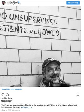 Todd Phillips Joker Instagram post