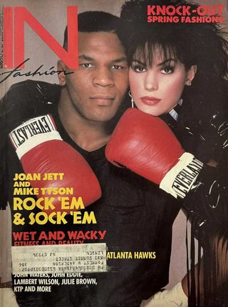 The April/March 1987 cover of In Fashion Magazine