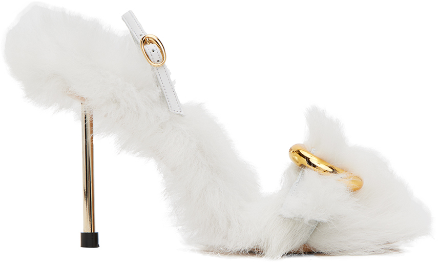 White Guirlande 'Les sandales regalo hautes' Heeled Sandals