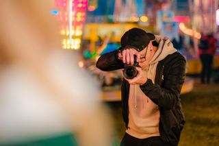 Keith Eccles shoots low light portraiture at the fairground