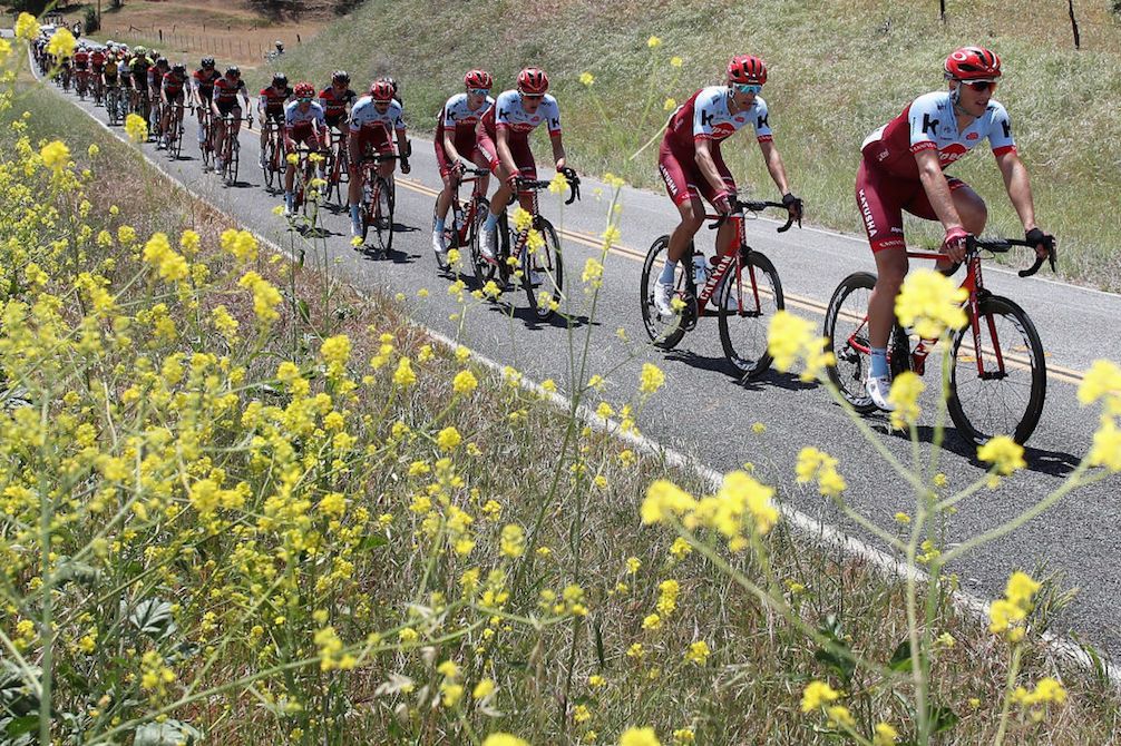 Katusha-Alpecin at the head of affairs during stage 3 of the 2018 Tour of California