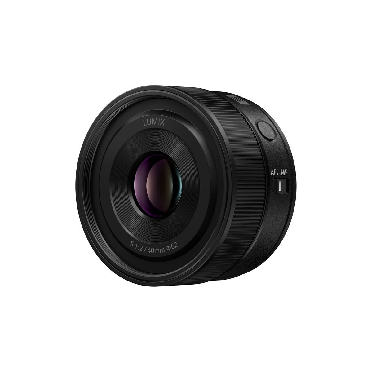 The Panasonic Lumix S 40mm f/2 lens on a table