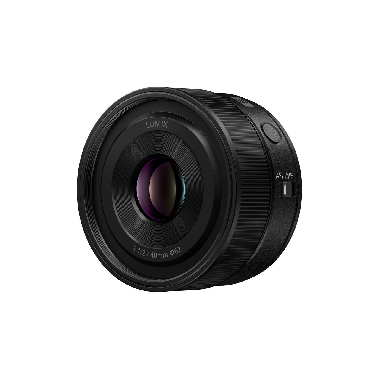 The Panasonic Lumix S 40mm f/2 lens on a table