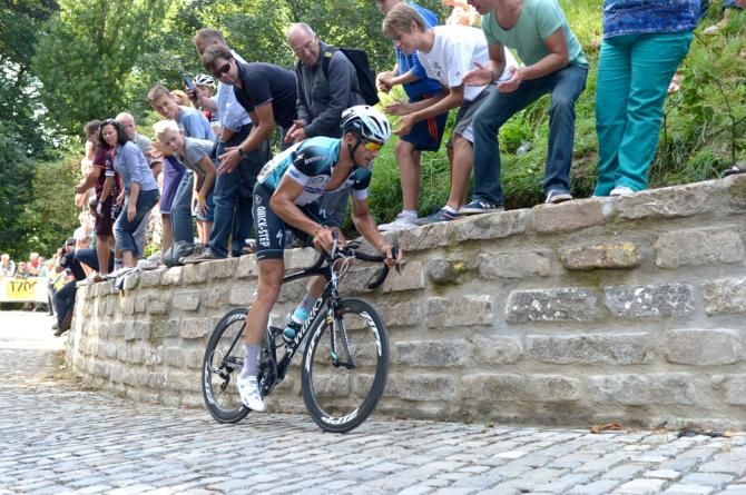 Guillaume Van Keirsbulck (Omega Pharma QuickStep) on the Muur