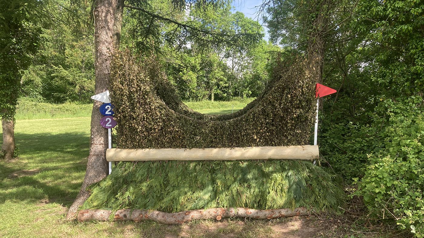 Bicton Horse Trials cross-country course