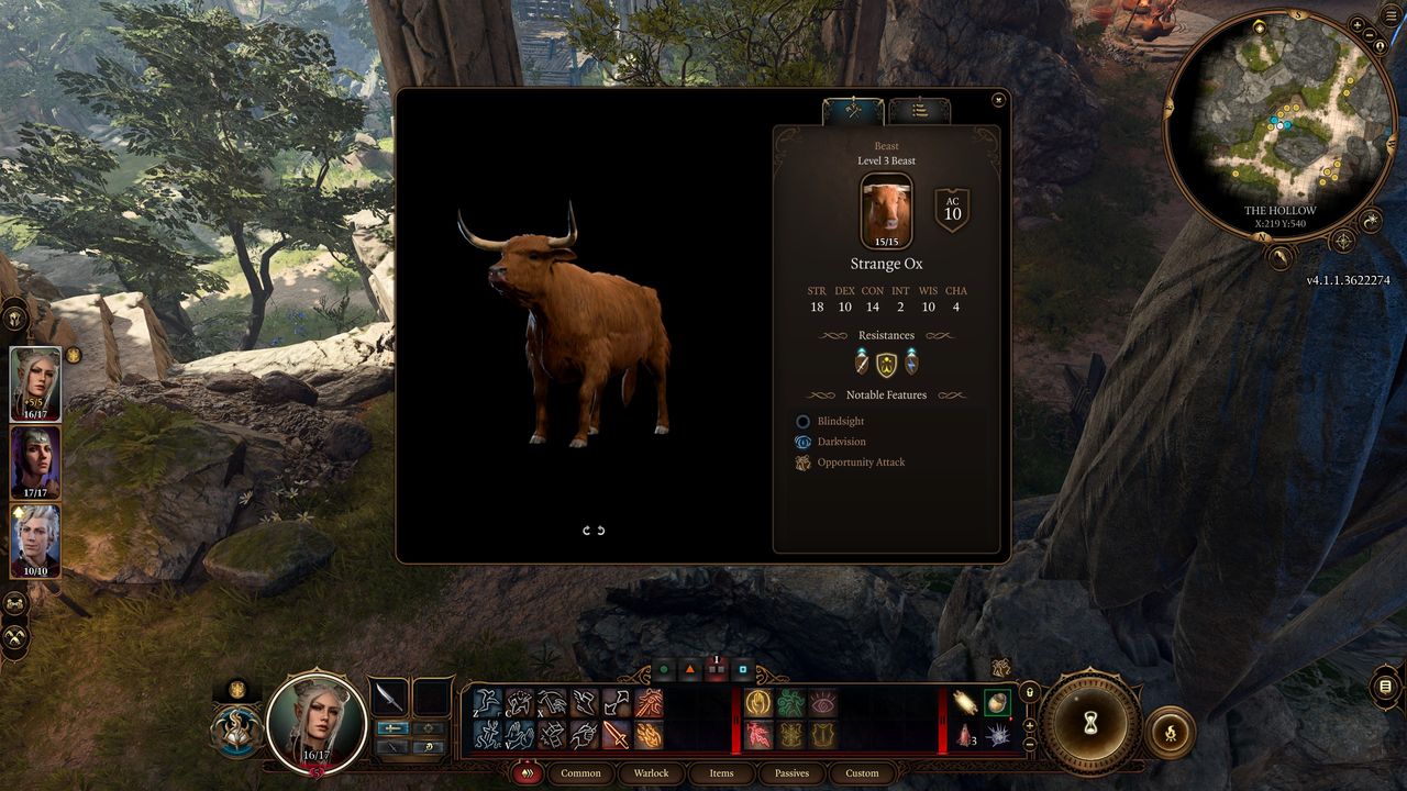 Baldur's Gate 3 strange ox