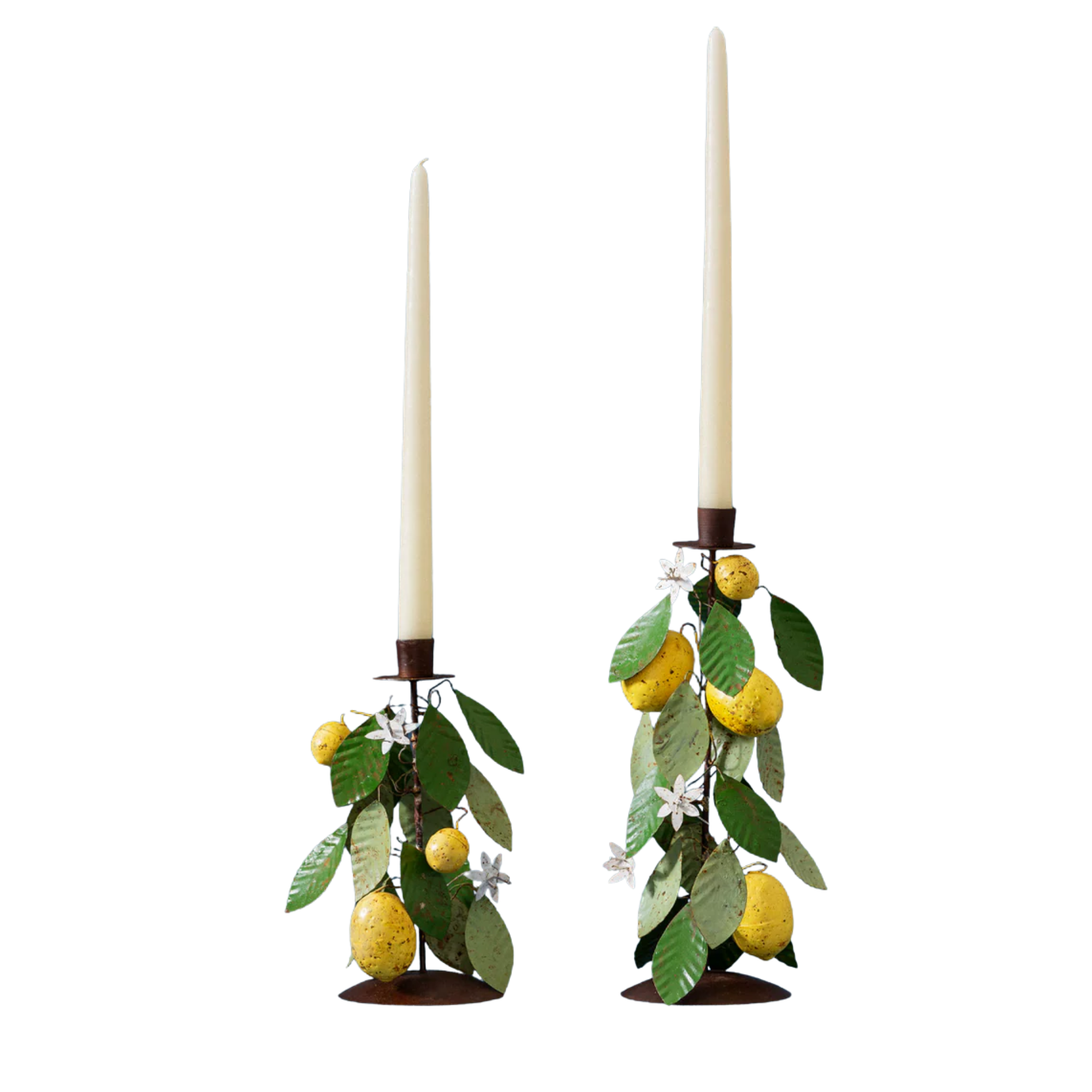 lemon candle holders
