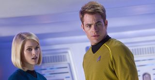 Chris Pine played James T Kirk in the recent 'Star Trek' movies.