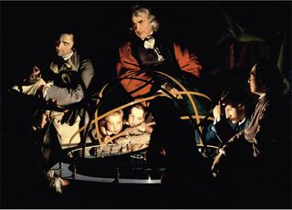 Lord Rees' favourite painting, A Philosopher giving that Lecture on the Orrery, in which a lamp is put in place of the Sun by Joseph Wright of Derby.