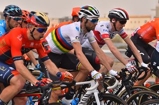 World Champion Alejandro Valverde (Movistar) during stage 5 at the UAE Tour