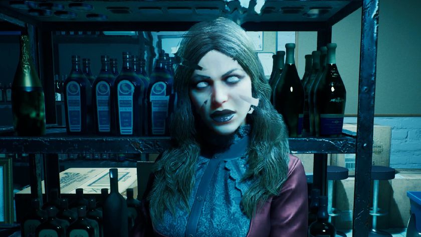 Fabien talks with Pandora in Vampire: The Masquerade - Bloodlines 2, a wannabe vampire fan
