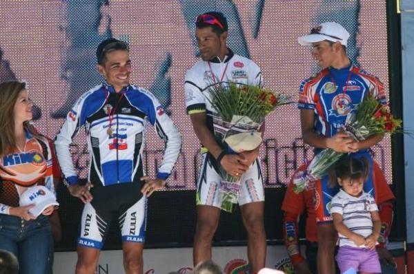 The podium stage 7. 1- Miguel Ubeto (Gob Carabobo) 2-Jorge Abreu (Gob Tachira) 3-Jose Alarcon (Gob Zulia)