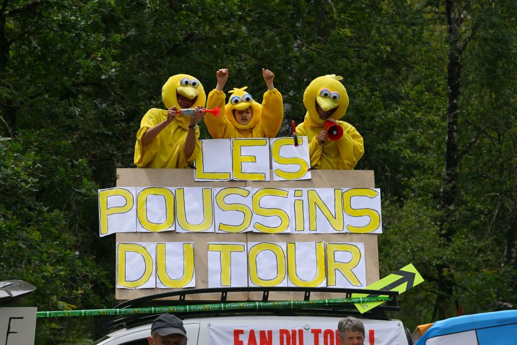 SAINTAMANDMONTROND FRANCE JULY 09 Fans during the 111th Tour de France 2024 Stage 10 a 1873km stage from Orleans to SaintAmandMontrond UCIWT on July 09 2024 in Orleans France Photo by Dario BelingheriGetty Images
