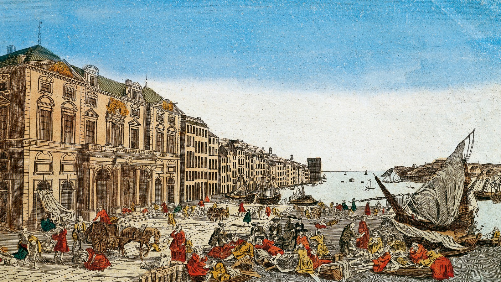 An 18th Century engraving of the plague in Marseille