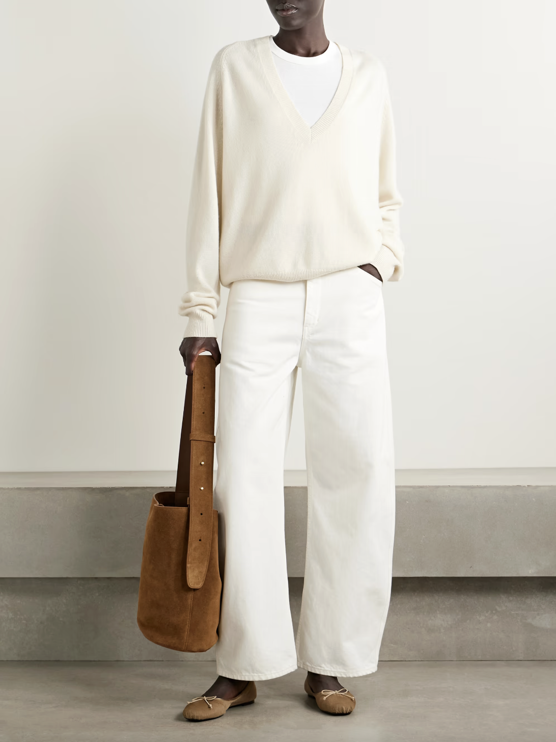 Nili Lotan, Tribeca High-Rise Barrel-Leg Jeans