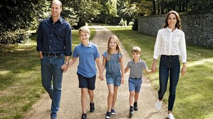 Kate, William, and their kids in their 2022 Christmas card