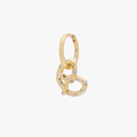 Studs Pretzel Charm Huggie | $28 (single), $56 (pair)