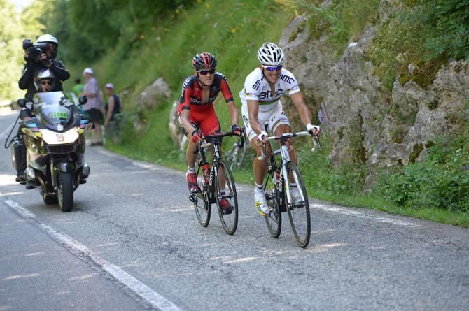 Gilbert hauled Tejay van Garderen to the breakaway
