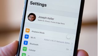 iOS Settings app displayed on an iPhone