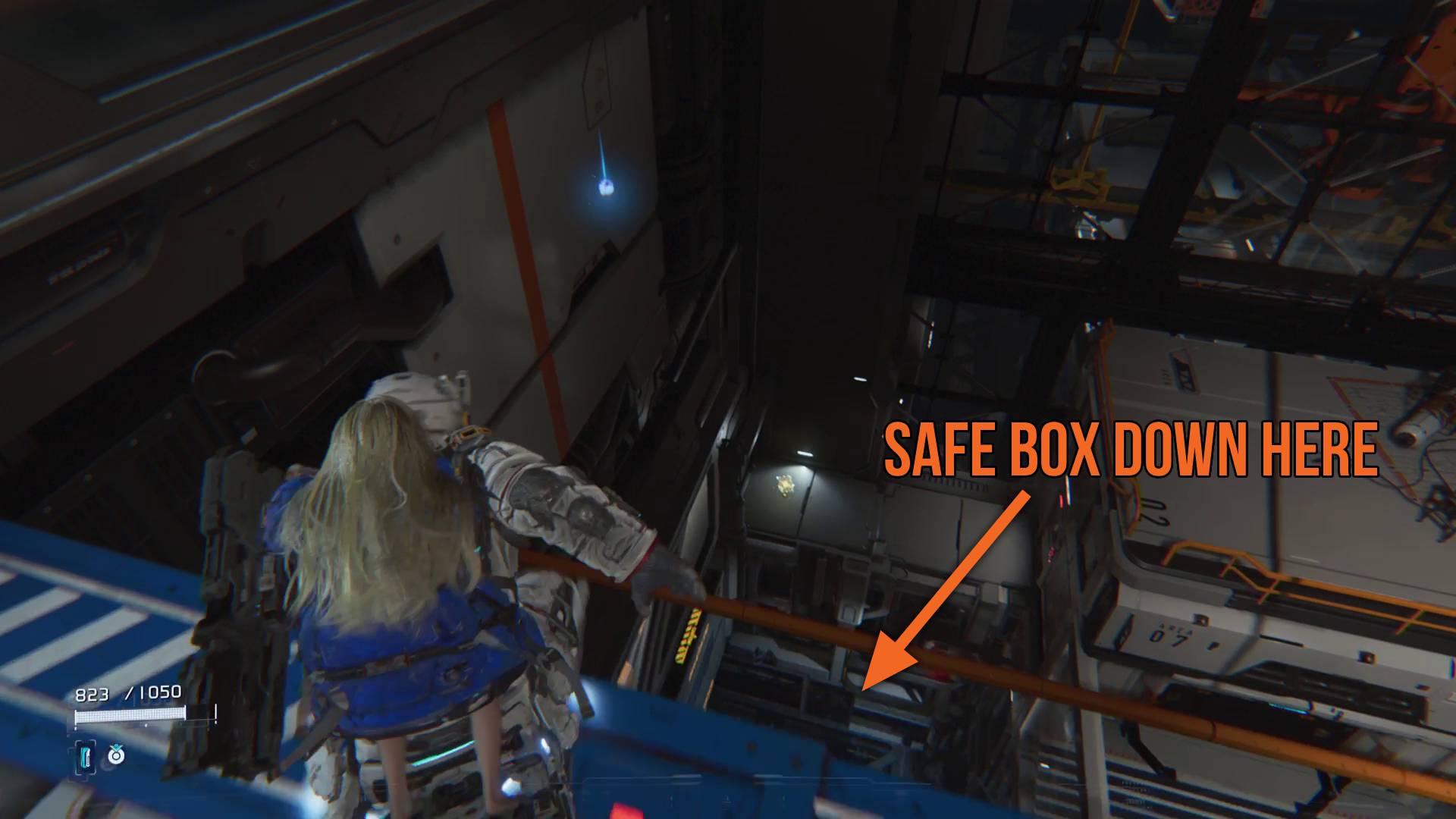 Pragmata Solar Power Plant hidden area with safe box in power distribution center