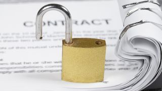 A lock on a record contract