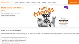 Sainsburys pet insurance website