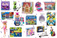 collage showing some of our picks of the best toys for six year olds