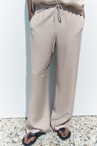 Zw Collection Pyjama-Style Trousers