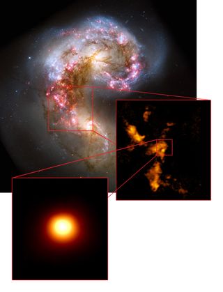 The Antennae galaxies with ALMA