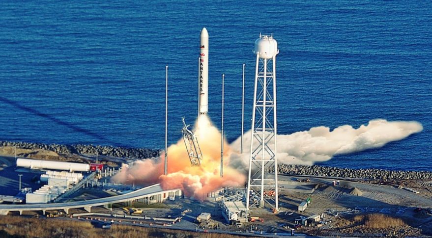 Orbital ATK Antares rocket launch