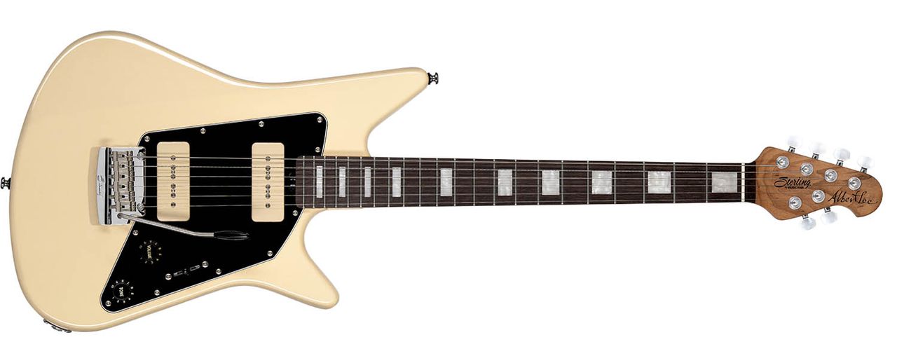 Sterling By Music Man Albert Lee AL40P, available in Sherwood Green or Vintage Cream