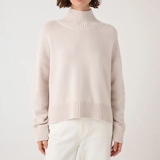 Funnel Neck Jumper with Cashmere