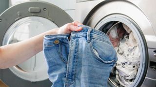 Sorting out the laundry